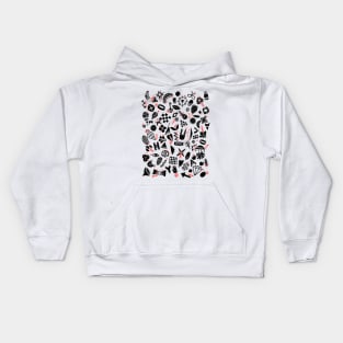 Black and White pattern Kids Hoodie